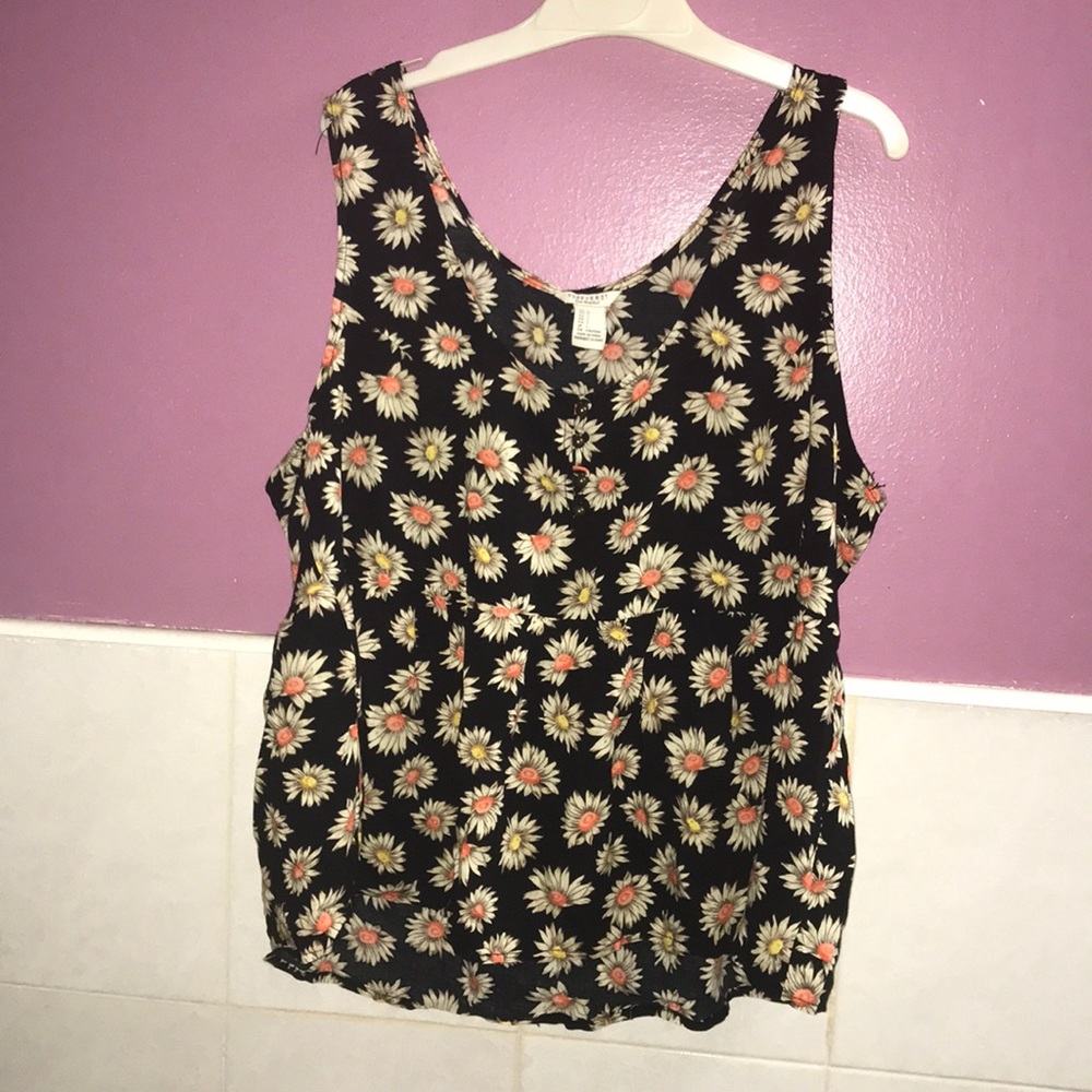 Sunflower peplum top